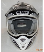 MSR TX-22 Black White Motorcycle Motocross Helmet Size Medium - £57.57 GBP