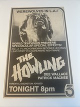 The Howling Werewolves in LA Promotional Ad Newspaper Clip Wallace Macnee - €8,68 EUR