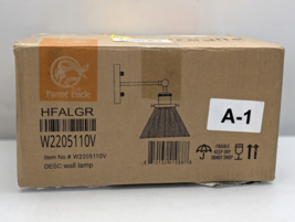 Matrix Decor 6.88 in. 1-Light Boho Antique Gold Wall Sconce with Rattan ... - $28.52