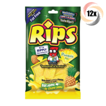 12x Bags Rips Pineapple Pina Flavored Bite Size Licorice Pieces Candy | 4oz - £28.41 GBP