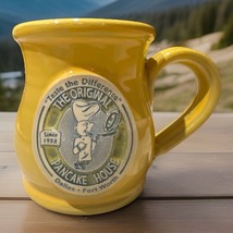 2019 Original Pancake House Mug Yellow Deneen Pottery Dallas Fort Worth - $1,124.56 MXN