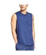 MSRP $25 SUN STONE Mens Pajama Sleepwear Sleep Shirt Navy Wash Size Medium - $347.82 MXN