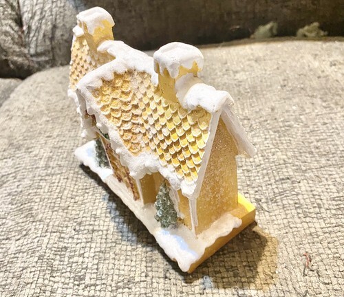 Holiday GINGERBREAD House Resin Tabletop Tiered Tray Decoration 6X5X2 Inch Item image 3