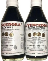 2 X La Vencedora Mexican Vanilla Pure Extract 2 Glass 8.45oz Bottles Fro... - £22.48 GBP