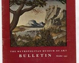  Metropolitan Museum of Art Bulletin October 1952 New York Judgment of P... - $17.82