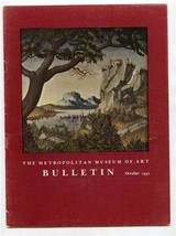  Metropolitan Museum of Art Bulletin October 1952 New York Judgment of P... - £14.21 GBP