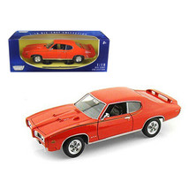 1969 Pontiac GTO Judge Orange 1/18 Diecast Model Car by Motormax - £46.63 GBP