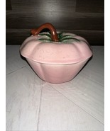 California Pottery Belmar Pink Strawberry Lidded Bowl Replacement Dip Bowl - $21.49