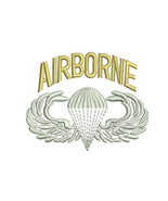 AIRBORNE Jump Wings Parachutist Embroidered Polo Shirt - $40.96 CAD+