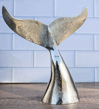 Rustic Vintage Aluminum Humpback Whale Tail Decorative Paperweight Figur... - £19.92 GBP
