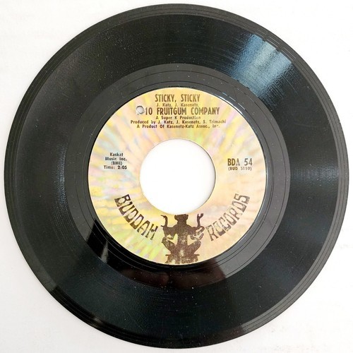 1910 Fruitgum Company 1 2 3 Red Light Sticky Sticky 45 1970 Vinyl Record 7" E87B Item image 2