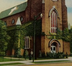 c1920 St Mary&#39;s Catholic Church Chillicothe Ohio Vintage Postcard Cross ... - £13.57 GBP