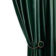 Anyhouz Curtain 500cm Dark Green Modern Blackout Curtains for Living Room Bedroo - £218.98 GBP