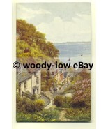 ar0133 - View of Clovelly &amp; Coast from Above Artist A.R.Quinton   postca... - $3.46 CAD
