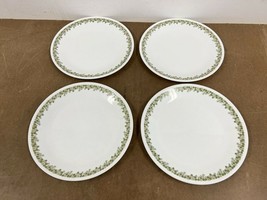 Vintage Corning Corelle Dinner Plate Lot 4 crazy daisy Green Spring Blossom 10&quot; - £16.07 GBP