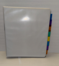 Heavy Duty 3 Ring Binder With Divider Tabs - $9.00