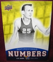 2013 Upper Deck University Of Kansas Distinguished Numbers #DN-3 B.H. Born - £3.38 GBP