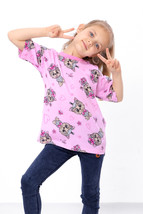 Girls’ Printed Cotton T-Shirt – Bright Colors &amp; Comfortable Fit, Summer,... - $14.79+
