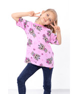 Girls’ Printed Cotton T-Shirt – Bright Colors &amp; Comfortable Fit, Summer,... - $275.56 MXN+