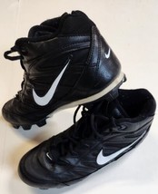 Mens Boys 9 US Nike Baseball Softball Shoes Cleats Black Good Clean Condition - $19.99