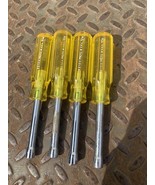 Lot of 4 PROTO  5/16&quot;  Nut Driver Yellow Handle 9210 USA - $27.10 CAD
