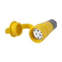 Hubbell Hbl15w33a Watertight Straight Blade Connector,5-20R,20A,125Vac,Yellow - $76.99