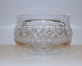 Exquisite Vintage Signed Waterford Crystal Beautifully Cut 7 1/4&quot; Footed Bowl - £97.30 GBP