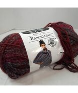 Loops &amp; Threads Barcelona Yarn Heartbeat BT-08 Pink red Maroon bulky var... - $371.45 MXN