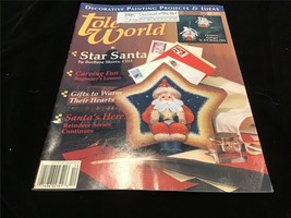 Tole World Magazine December 1994 Star Santa, Carving Fun, Santa&#39;s Reindeer - £7.87 GBP