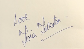 Fiona Fullerton Autographed Hand Signed 3x5 Index Card w/COA James Bond 007 - $13.99