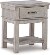 Signature Design By Ashley Hollentown Modern Farmhouse 1 Drawer, Whitewash - £127.88 GBP