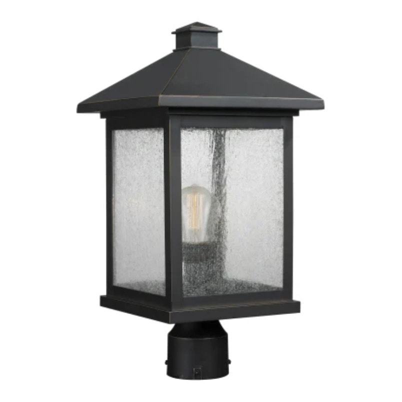 Z-Lite 531PHBR-ORB Portland Outdoor Lantern Post Light - Oil Rubbed Bronze - $119.90