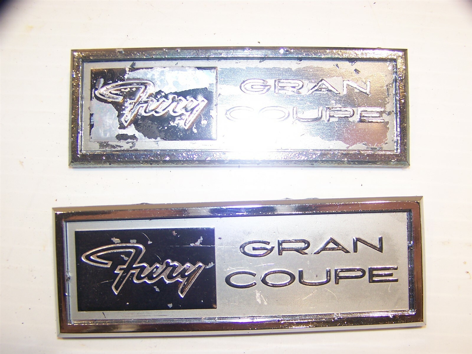 1970 PLYMOUTH FURY GRAN COUPE DOOR PANEL EMBLEMS OEM #3415538 - $62.98