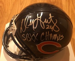 DENNIS GENTRY Signed Auto Riddell Chicago Bears Mini Helmet PROOF SB XX ... - $74.24