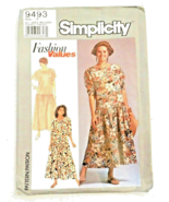 Vintage Sewing Pattern Simplicity 9493 Dress Misses 6-24 - £3.13 GBP