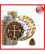 Large 102-Piece Pirate Coin Set - Gold, Silver &amp; Bronze Treasure Coins f... - $67.48 CAD