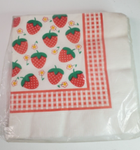 Beach Paper Tableware Facial Tissue Luncheon Napkins Strawberry Design 2... - $9.85