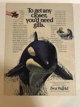 1992 Sea World Theme Park Vintage Print Ad San Antonio Orlando San Diego pa5 - £10.24 GBP