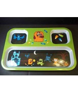 Divided 3 part melamine tray serving platter Halloween theme candy corn ... - $10.83 CAD