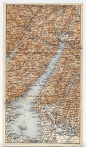 1913 Original Antique Map Of Lake Garda Riva Salo Bardolino / Italy - £15.22 GBP