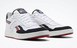 Reebok Men&#39;s Low Top Basketball Sneakers GY2713 Hoops White/Black/Red - $42.34+