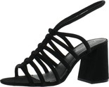 Free People Colette Cinched Heel Sandals Black Leather Anthropologie 37,... - $44.50