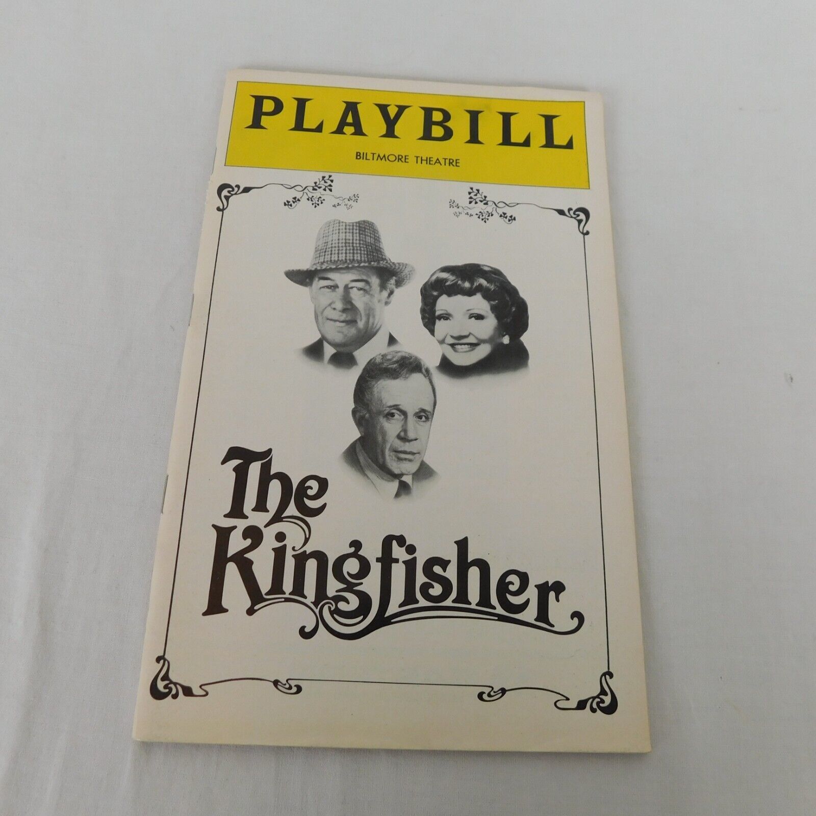 Primary image for The Kingfisher Playbill February 1979 Rex Harrison Claudette Colbert George Rose