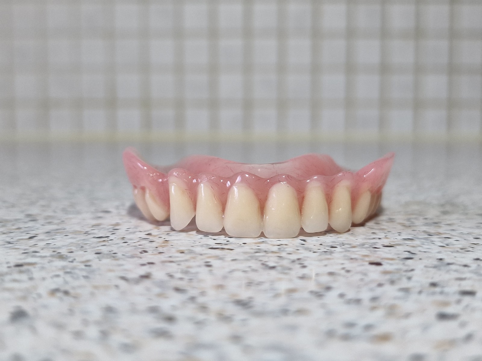 Primary image for Full Upper Denture/False Teeth,Horseshoe/No Palate Design, Brand new.