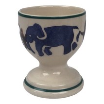 Emma Bridgewater England Pottery Egg Cup Working Elephants At Work 2-1/4... - $27.84