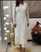Premium Heavy Design Modal Kurti – Hand Embroidery with Ghas Patti Work ... - $81.91