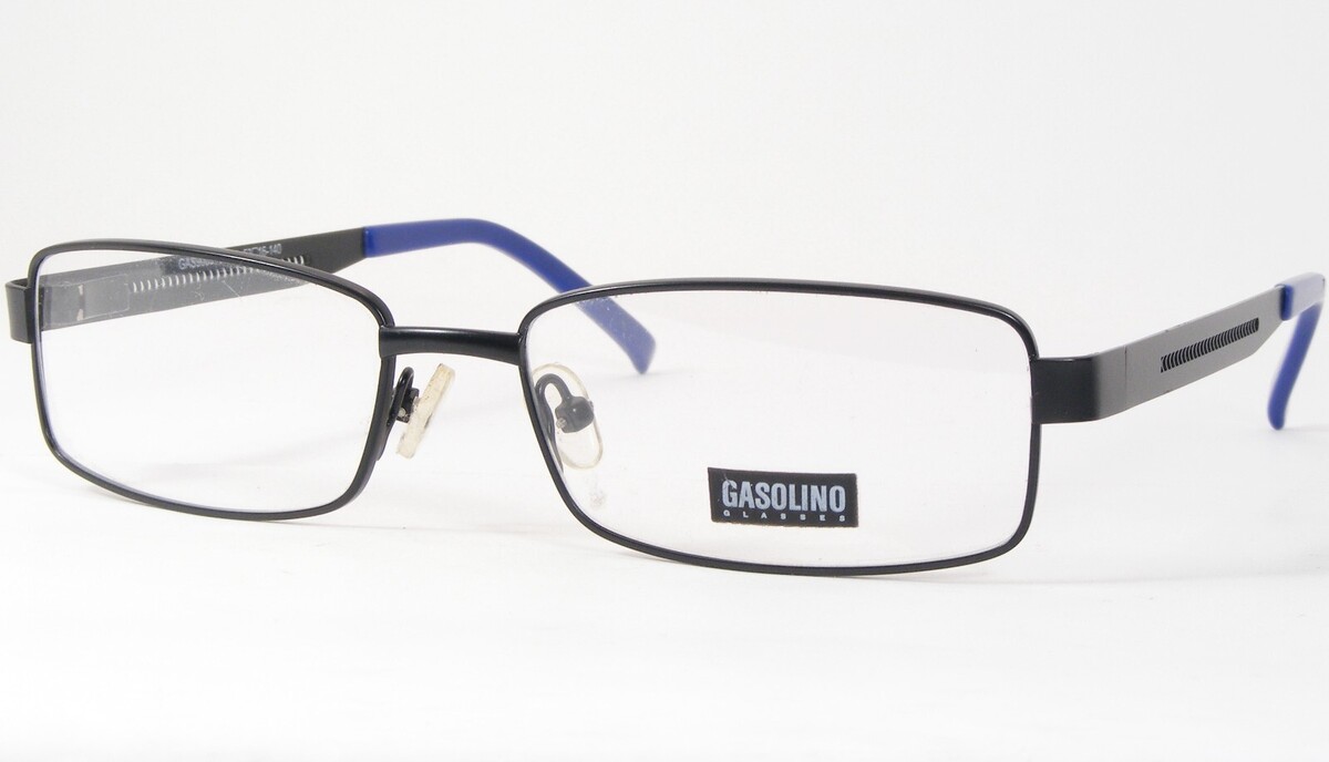 GASOLINO Gafas GAS90091 1 Negro/Azul Único Raro Gafas Marco 53-16-140mm - $66.56