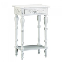 Carved White Side Table - £60.83 GBP
