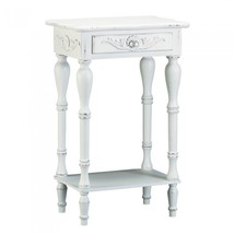 Carved White Side Table - £61.80 GBP