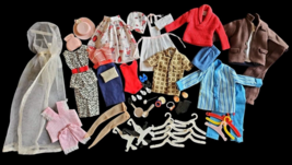 Vintage 1960s Barbie And Ken Doll Clothing And Accessories Lot - $190.81